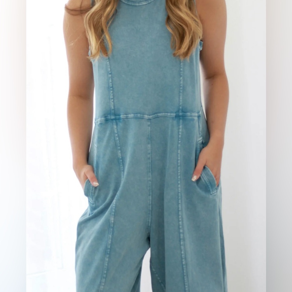 Easel oversized mineral washed boho jumper size Large - Picture 11 of 12